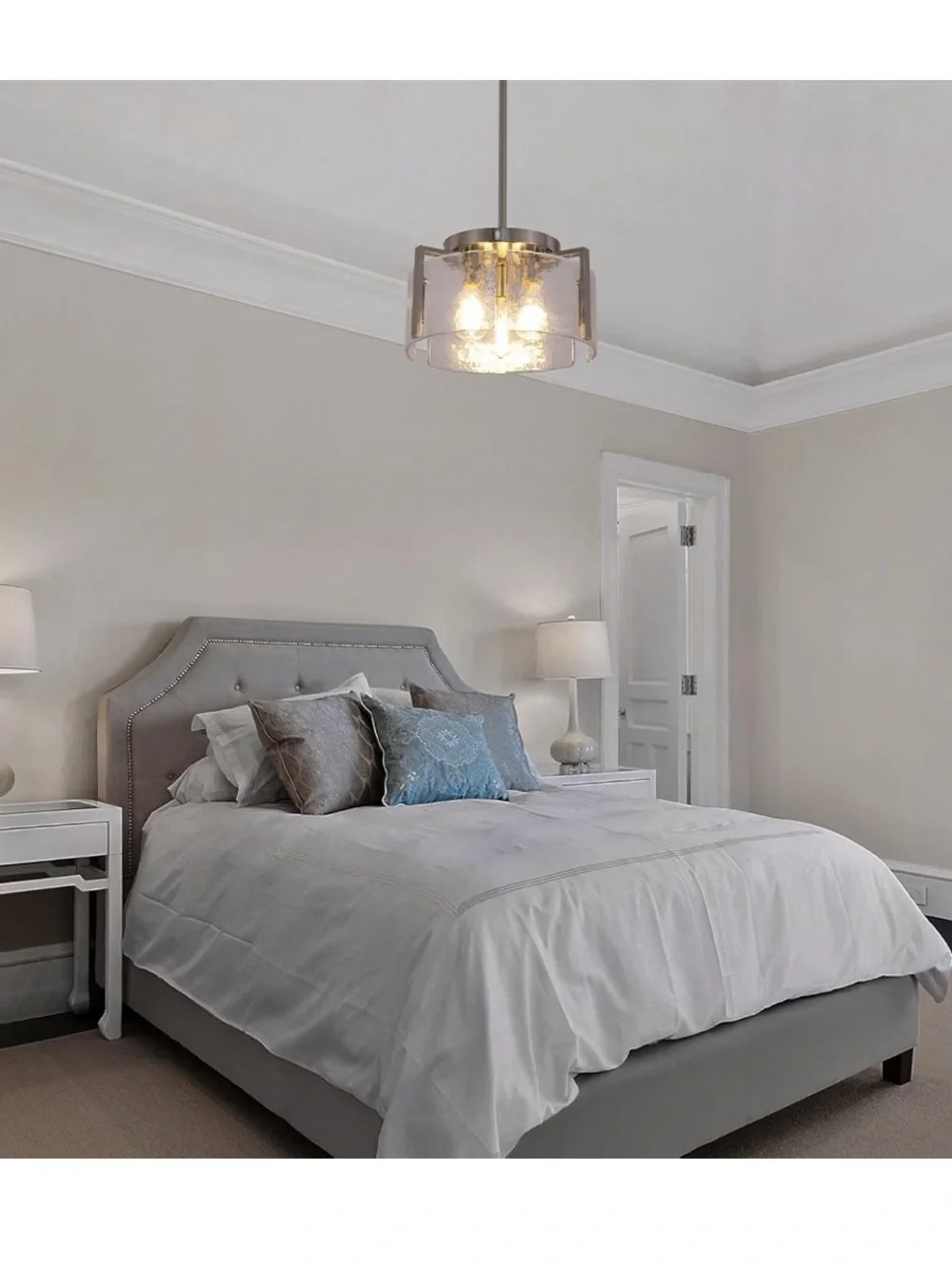 N/A nickel chandeliers